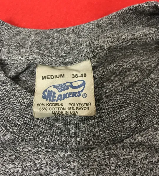 VINTAGE CAMEL 75th Birthday ORIGINAL 80'S TRI-BLEND T-SHIRT SIZE - MEDIUM 38 - 40
