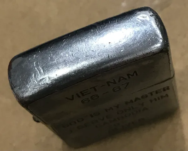 Vietnam War - God is master 1970 Oliver Zippo Lighter