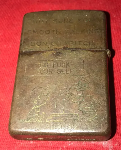 Vietnam War - US Military Go Fuck Our Self Zippo Lighter