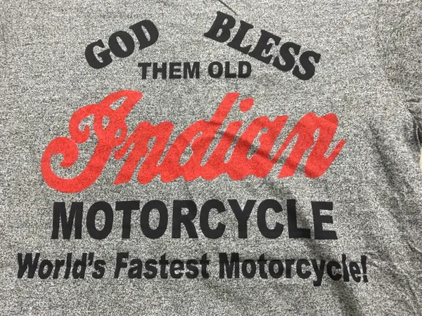 ORIG 80'sTRI BLEND INDIANA MOTOCYCLES TSHIRT