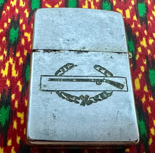 Vietnam War - US Military Vietnam Airborne & Gun Combat Infantry Zippo Lighter