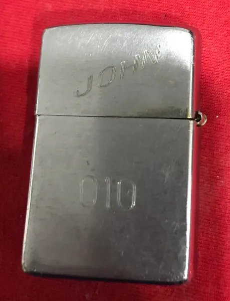 Original Vietnam War - US Military UH1 Helicopter & John 010 Zippo Lighter