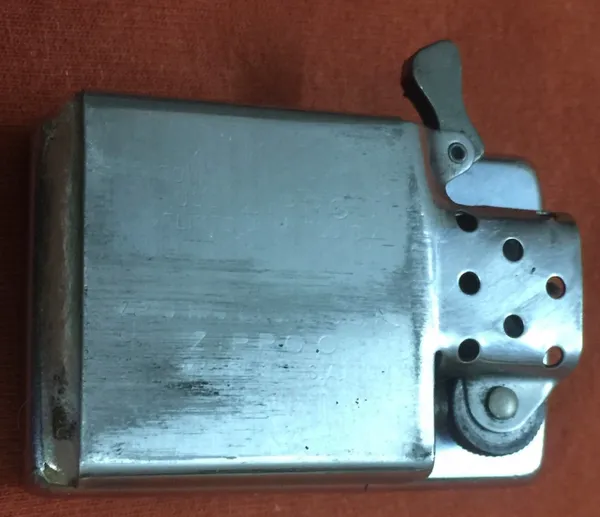 1st Cav Div Zippo Lighter Vietnam War Senior NCO Lounge Cantho (two faces)