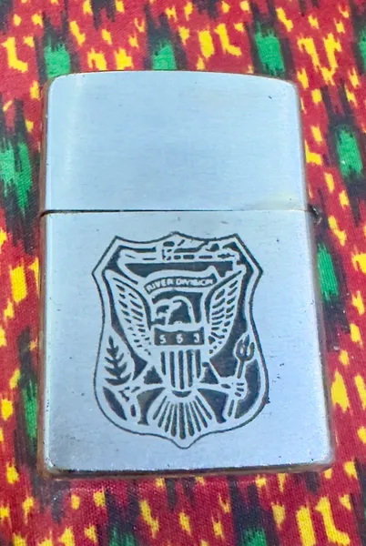 Vietnam War -US Military Navy Ship " River Division 553 PBR FORCEVietnam " Zippo Lighter
