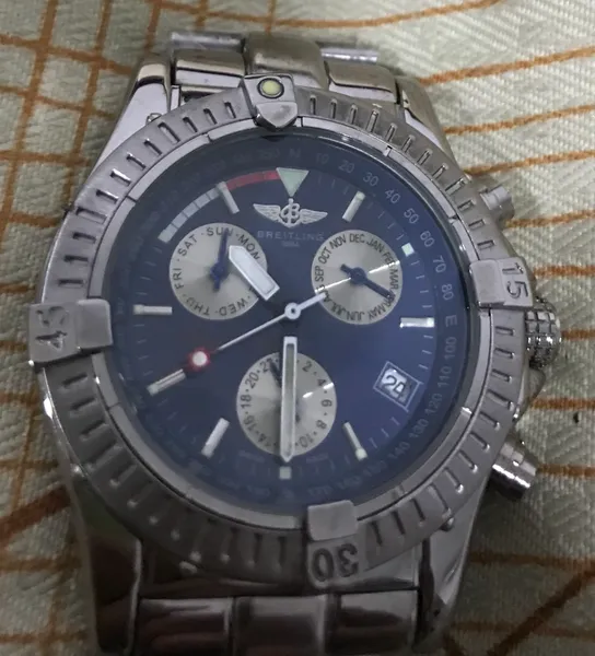 Breitling 1884 Factory Blue Dial Watches
