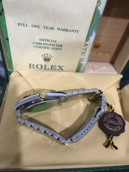 Reproduction Rolex Datejust Factory White Diamond Dial Fluted Bezel SS Watches
