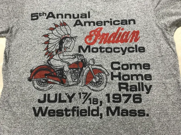 ORIG 80'sTRI BLEND INDIANA MOTOCYCLES TSHIRT