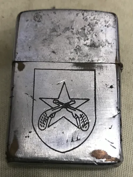 Vietnam War - Nude Girls & Army Patches Zippo Lighter