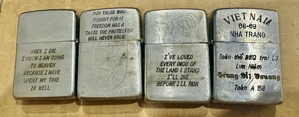 Vietnam War - US Military Mickey Mouse Zippo Lighter (4pcs)