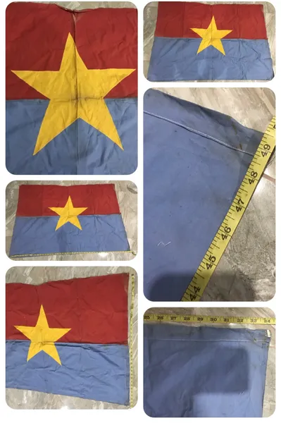 riginal NFL 1960's Vietcong Captured Original Standard Flags