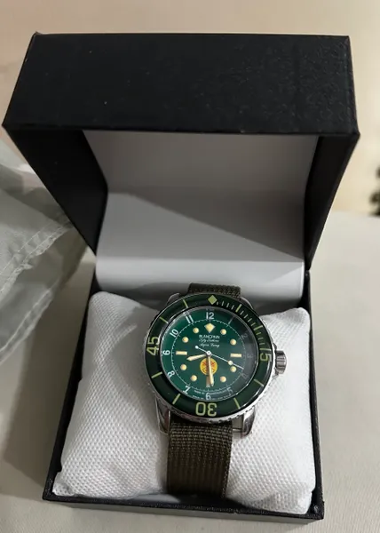  US Military FIfty Fathoms BLANCPAIN AQUA LUNG WristWatch ( Green Dial)