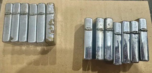 Vietnam War - US Military Navy USS Mini Zippo Lighter (13pcs)