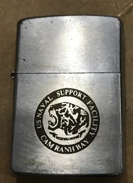Vietnam War - US NAVAL SUPPORT FACILITY " CAM RANH BAY (Nha Trang)" Zippo Lighter