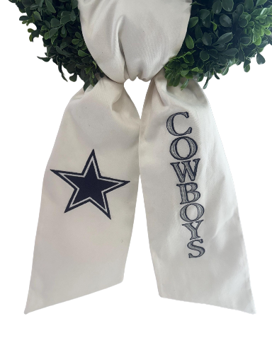 Dallas Cowboy Wreath Sash
