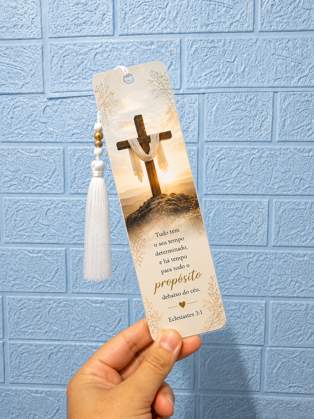 Marca Página Personalizado Frente e Verso com Tassel