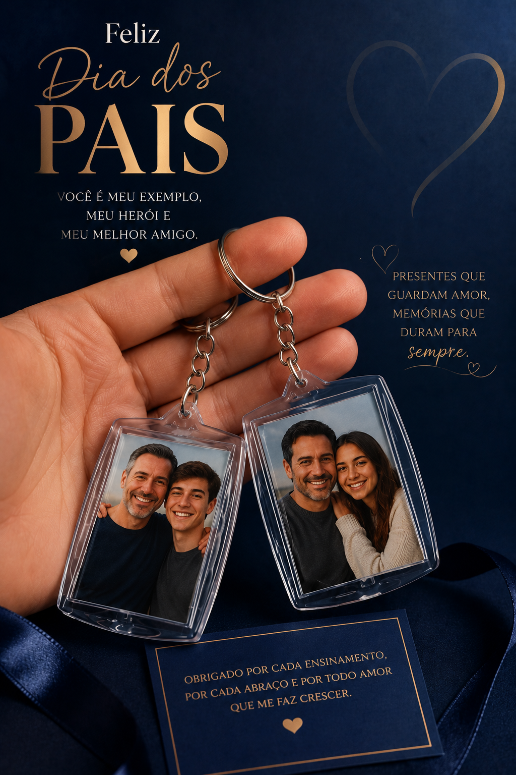 Chaveiro Acrílico Dia dos Pais - personalizado