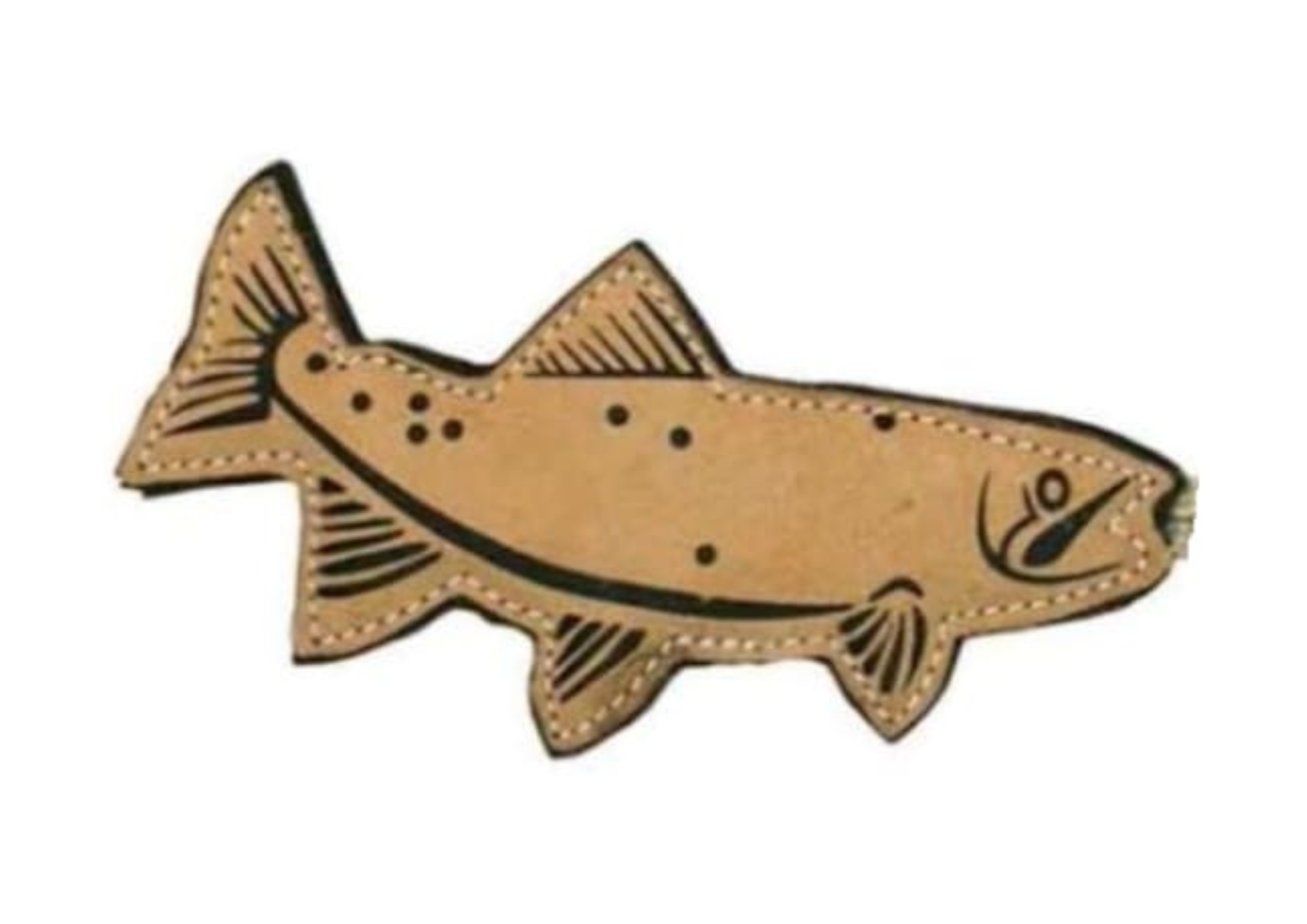 Leather Fish Dog Toy