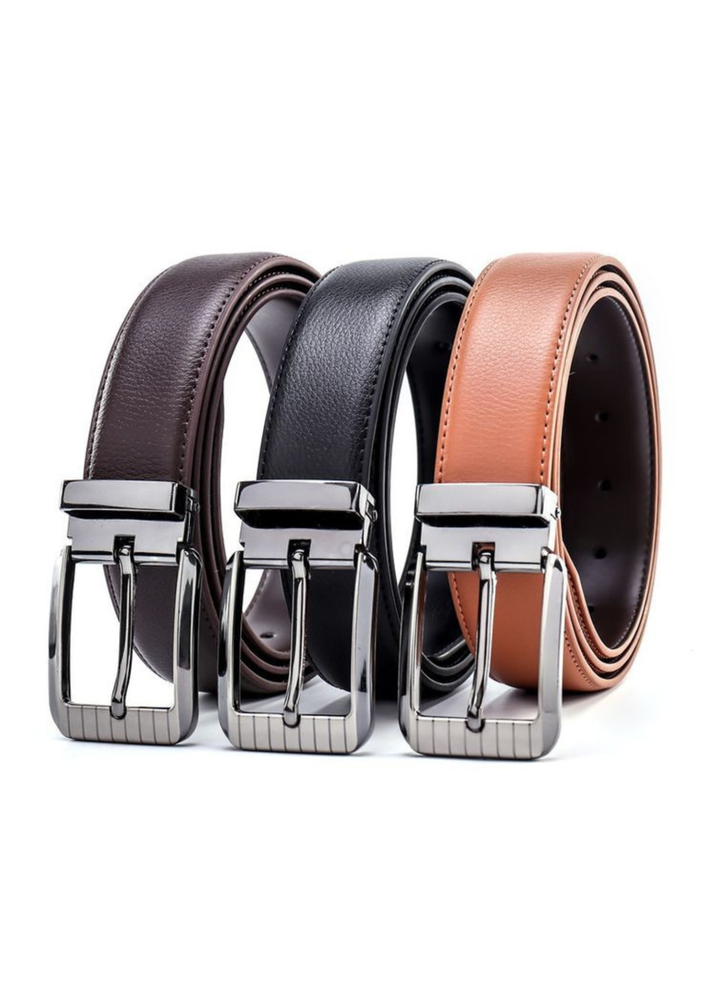 Classic Leather Belt Trio