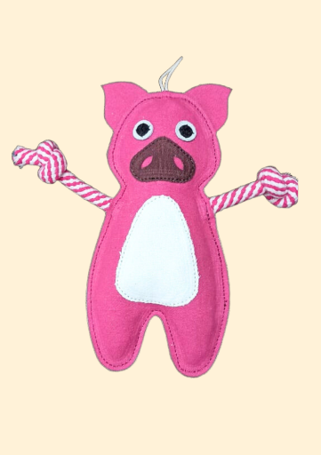 Plush Pig Dog Toy