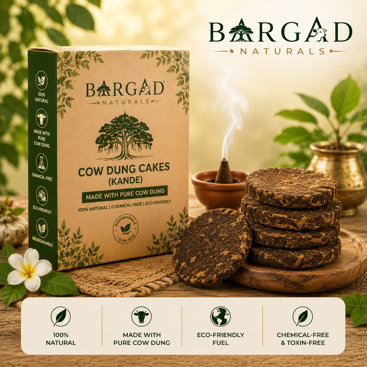 Cow Dung Cakes (Kande)