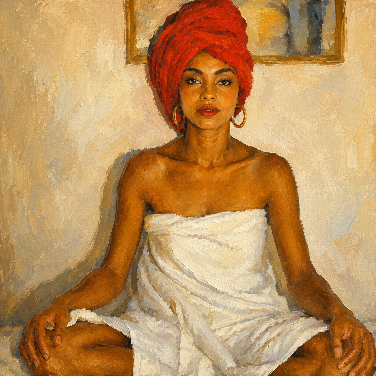 Serenity Portrait Digital Art