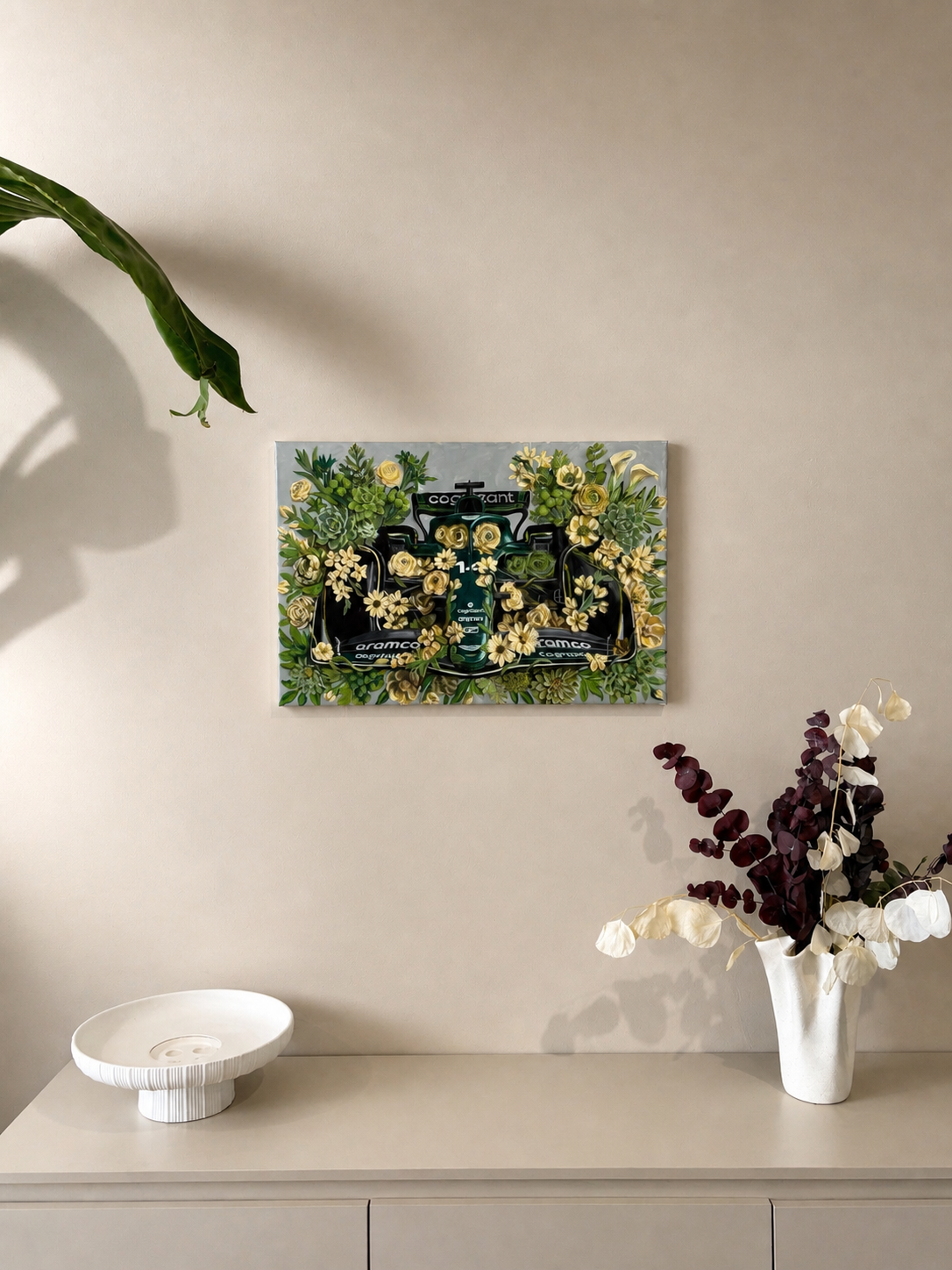 Floral Aston Martin | Art Print