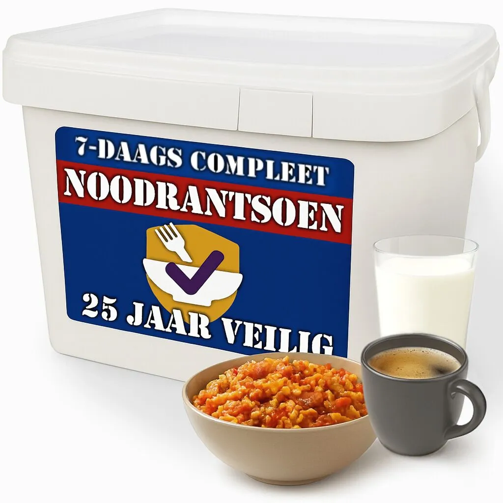 compleet 7 daags NL noodrantsoen 25jr houdbaar | 2.000 Kcal per dag