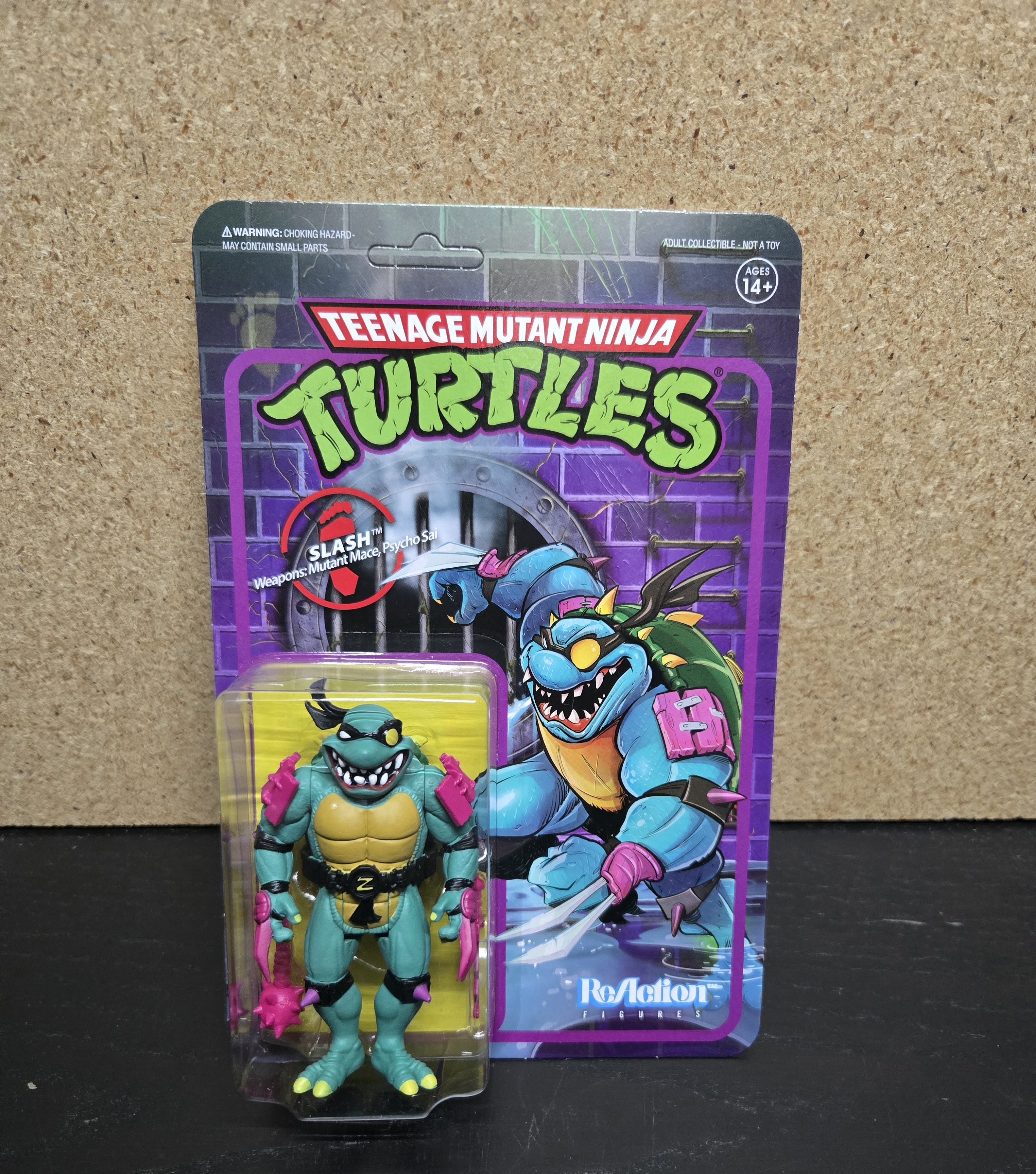 Super7 Reaction tmnt Slash Action Figure 3.75-inch 