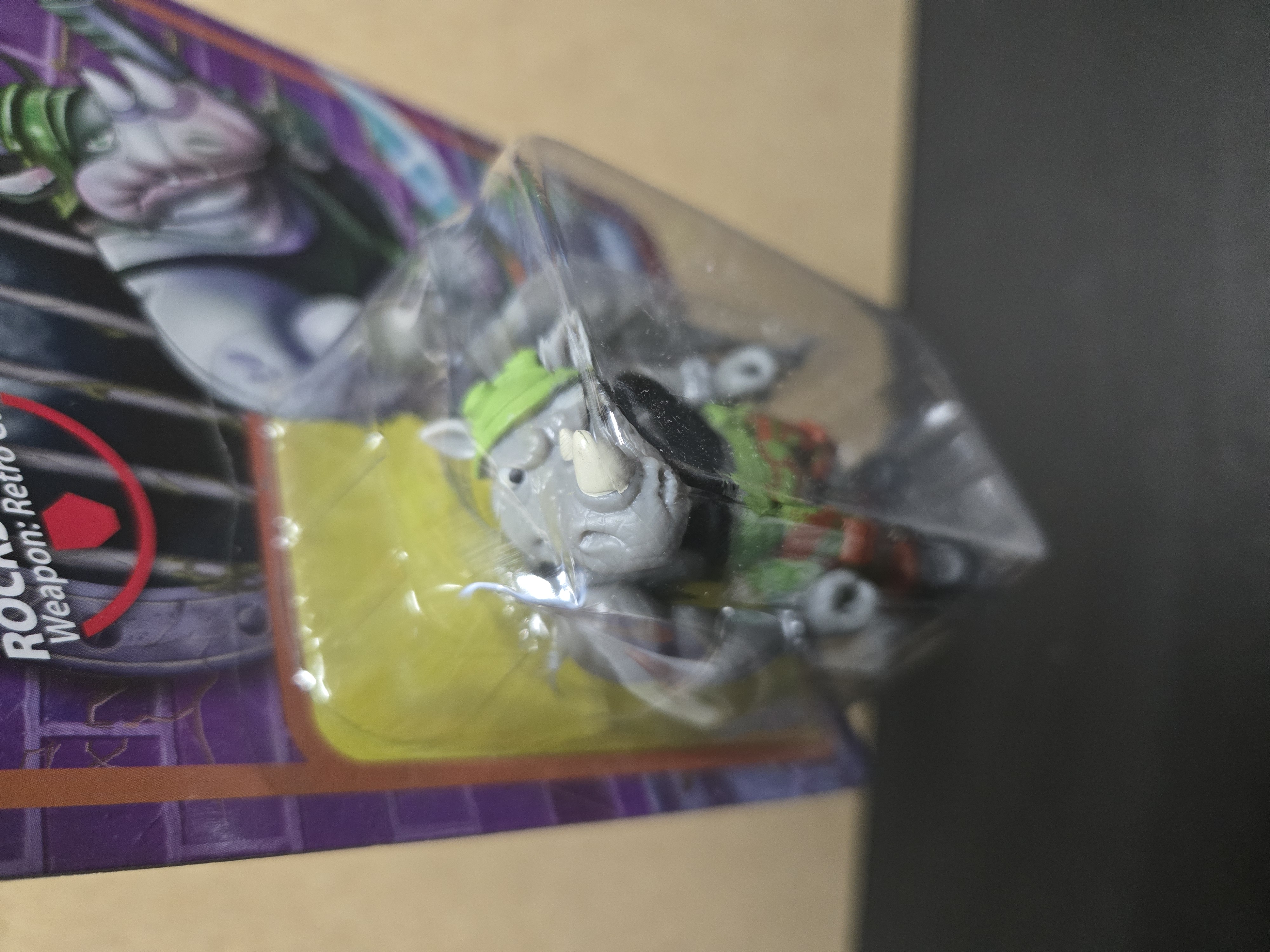 Super7 Reaction Tmnt  Rocksteady Action Figure 3.75-inch 