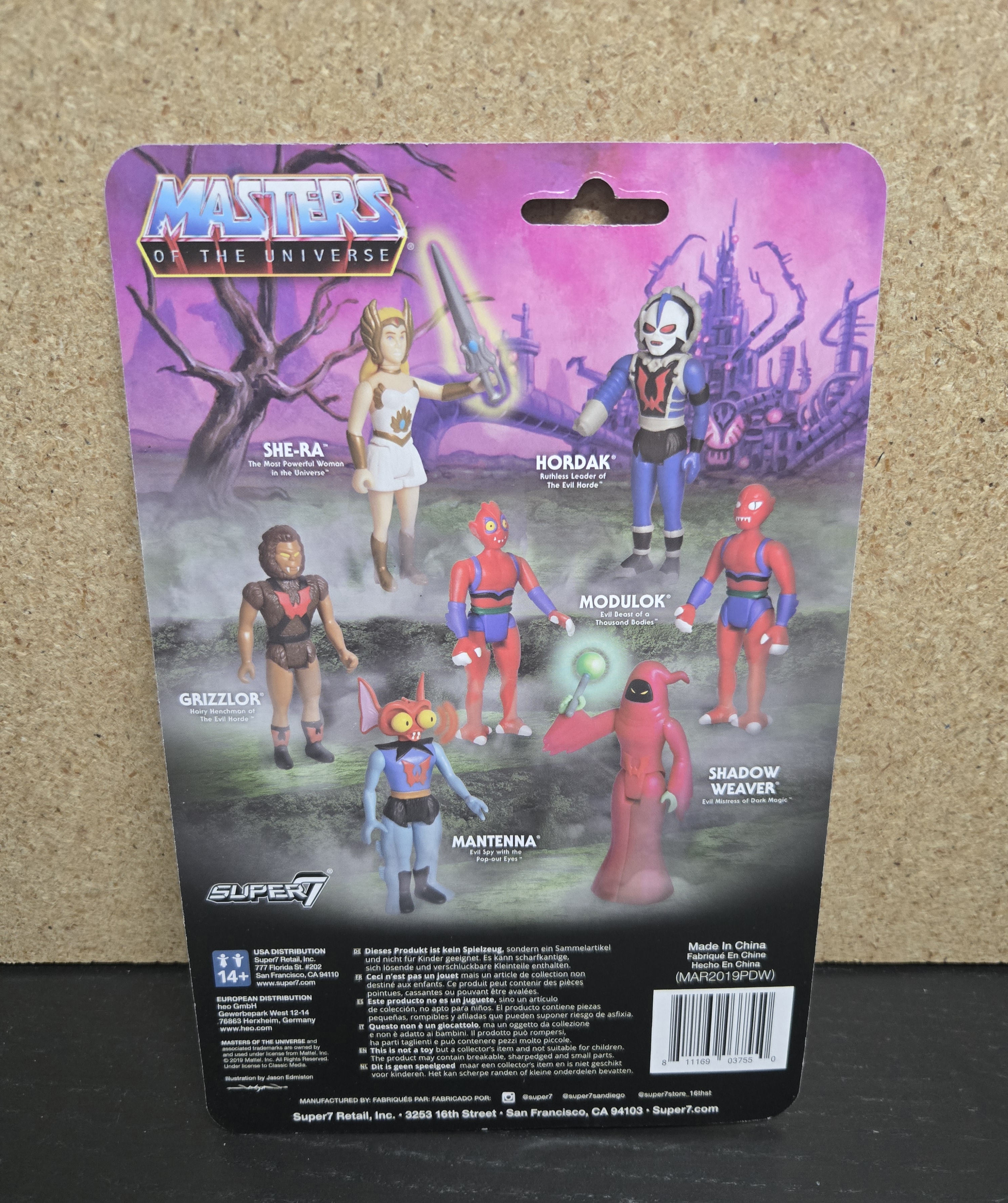 Super7 Reaction 3.75 inch Masters of the Universe Grizzlor Action Figure