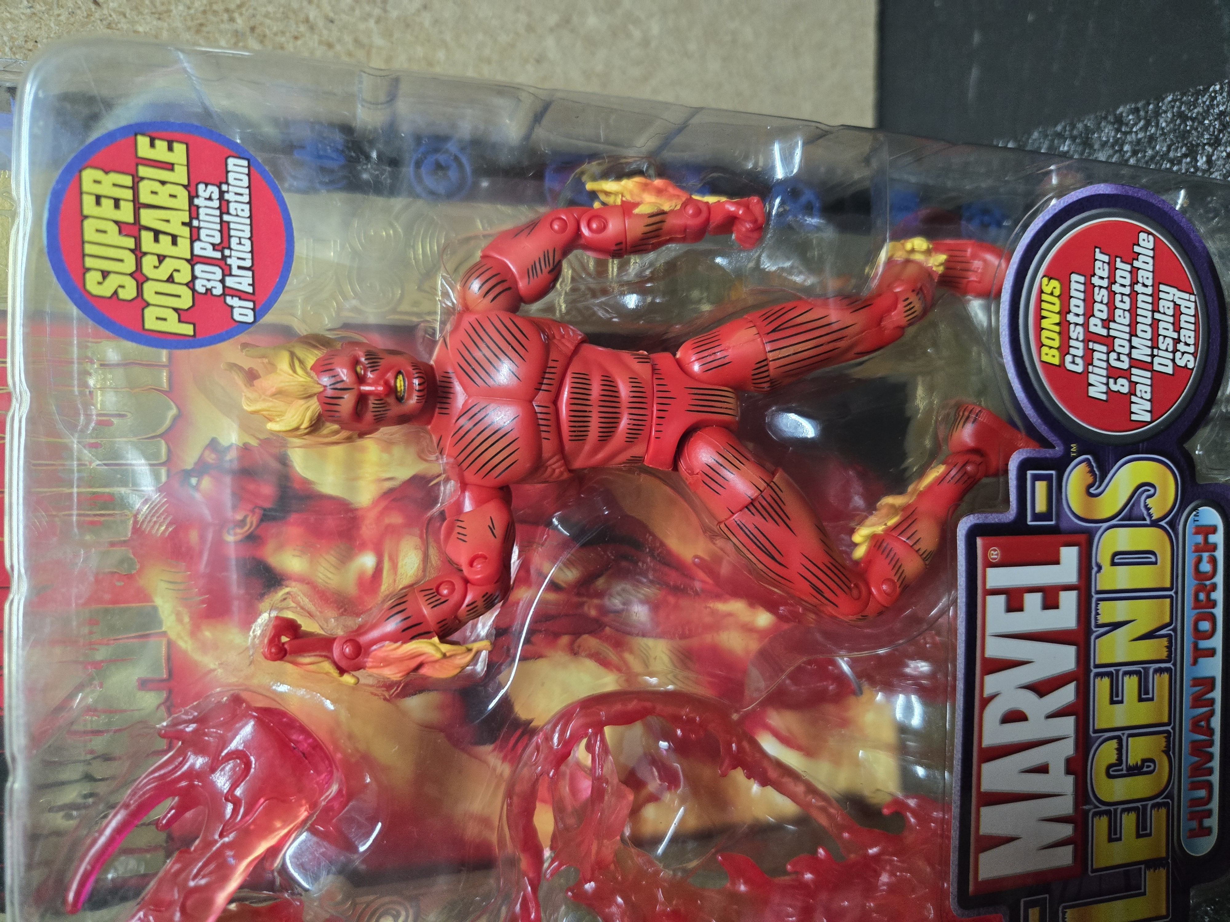 Toybiz Marvel Legends Human Torch Action Figure