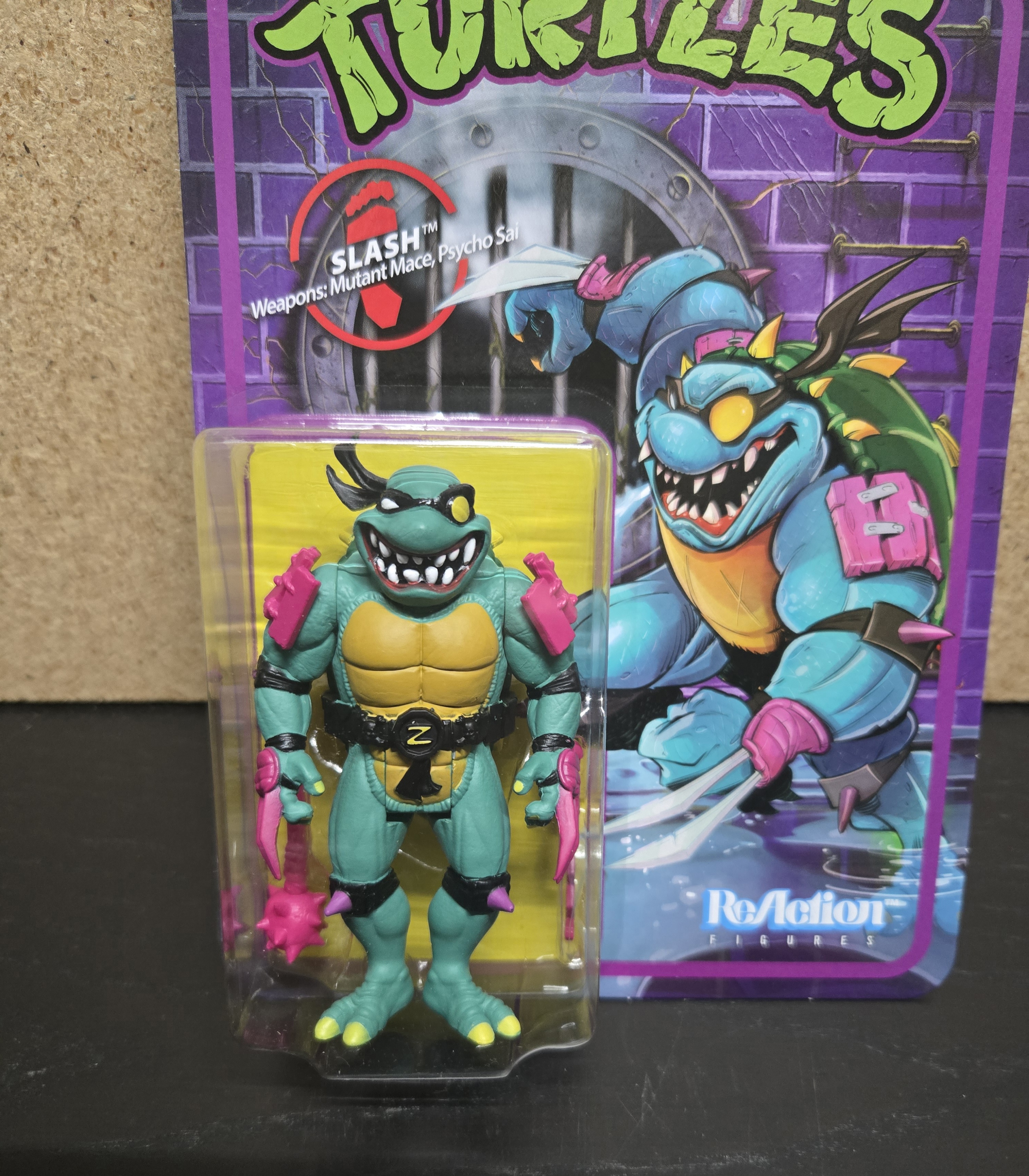 Super7 Reaction tmnt Slash Action Figure 3.75-inch 