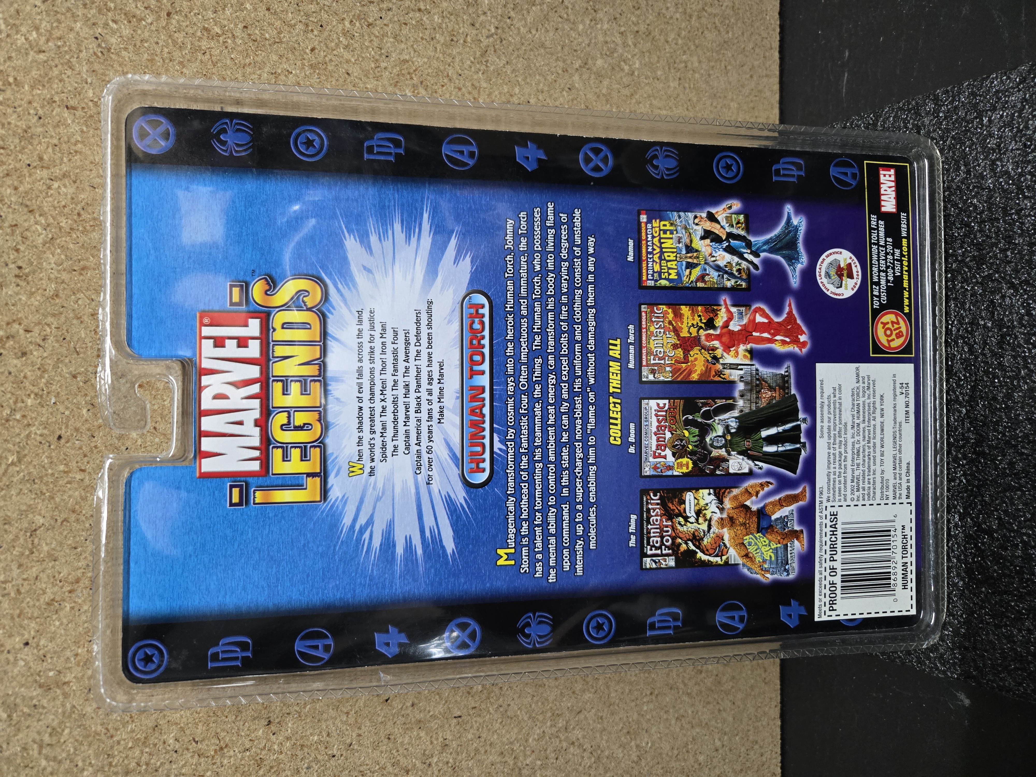 Toybiz Marvel Legends Human Torch Action Figure