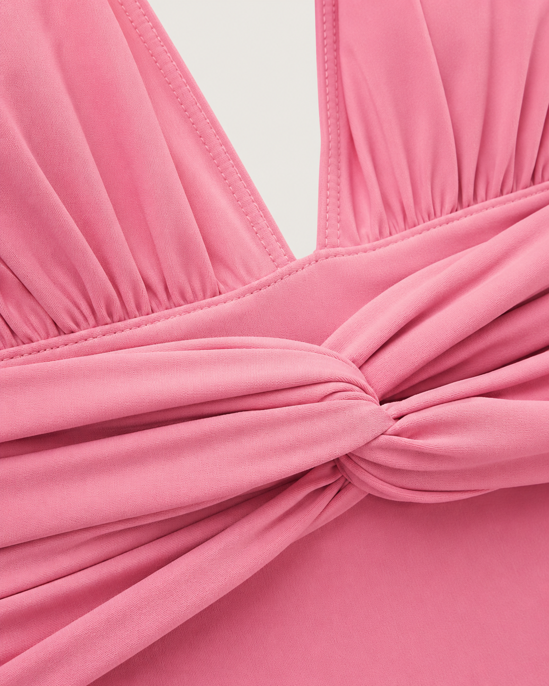 Deep V Pink Swimsuit