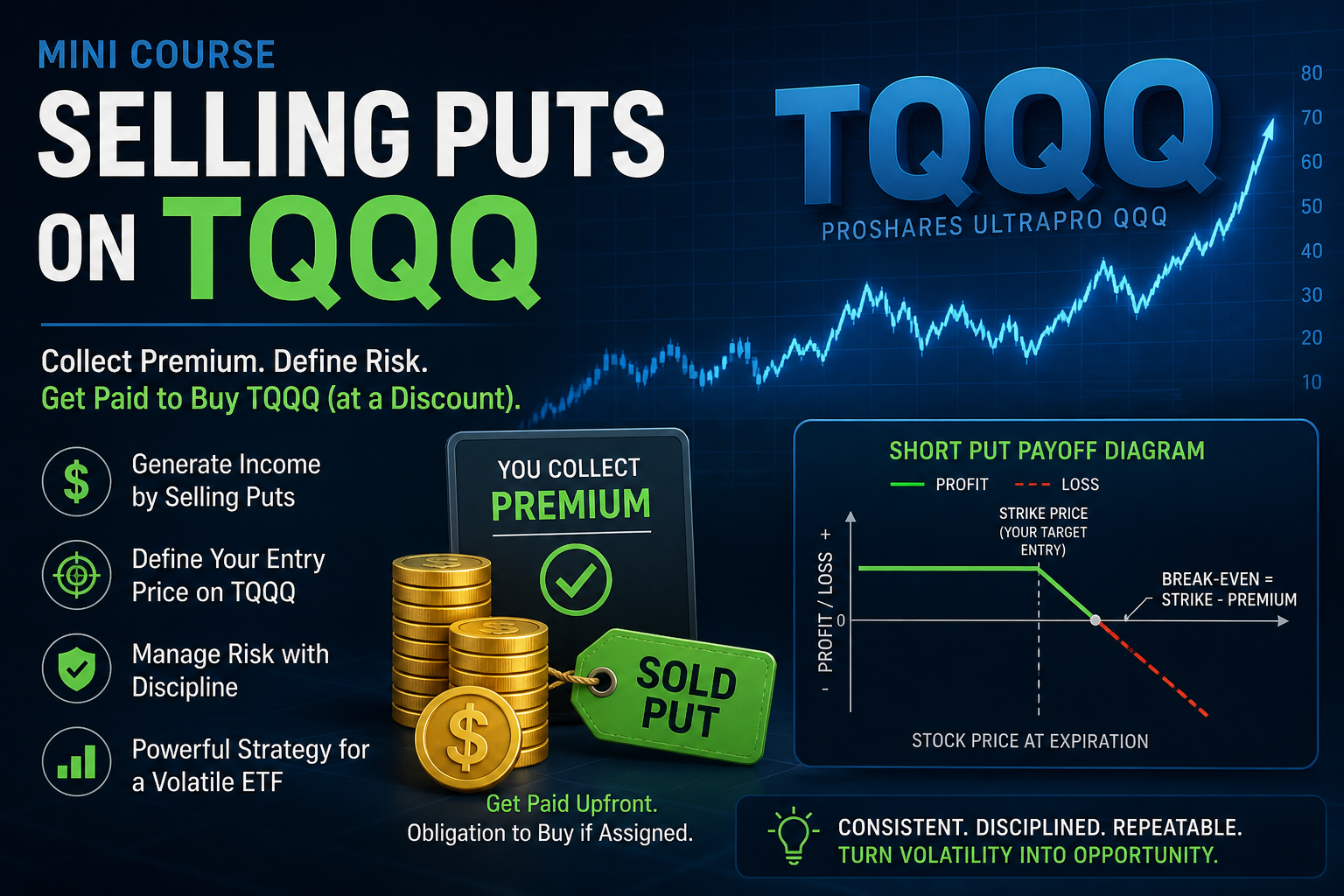 Selling TQQQ Cash Secured Put Options