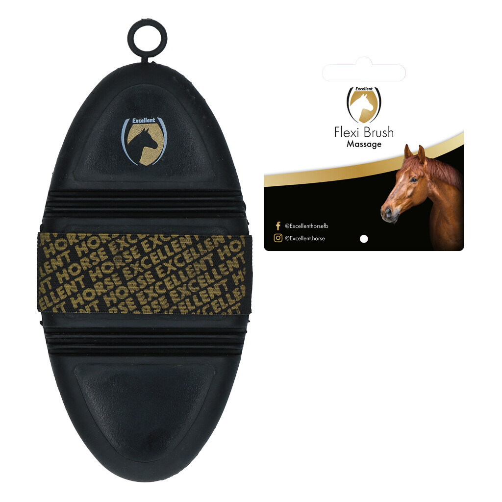 Paardenborstel met handriem