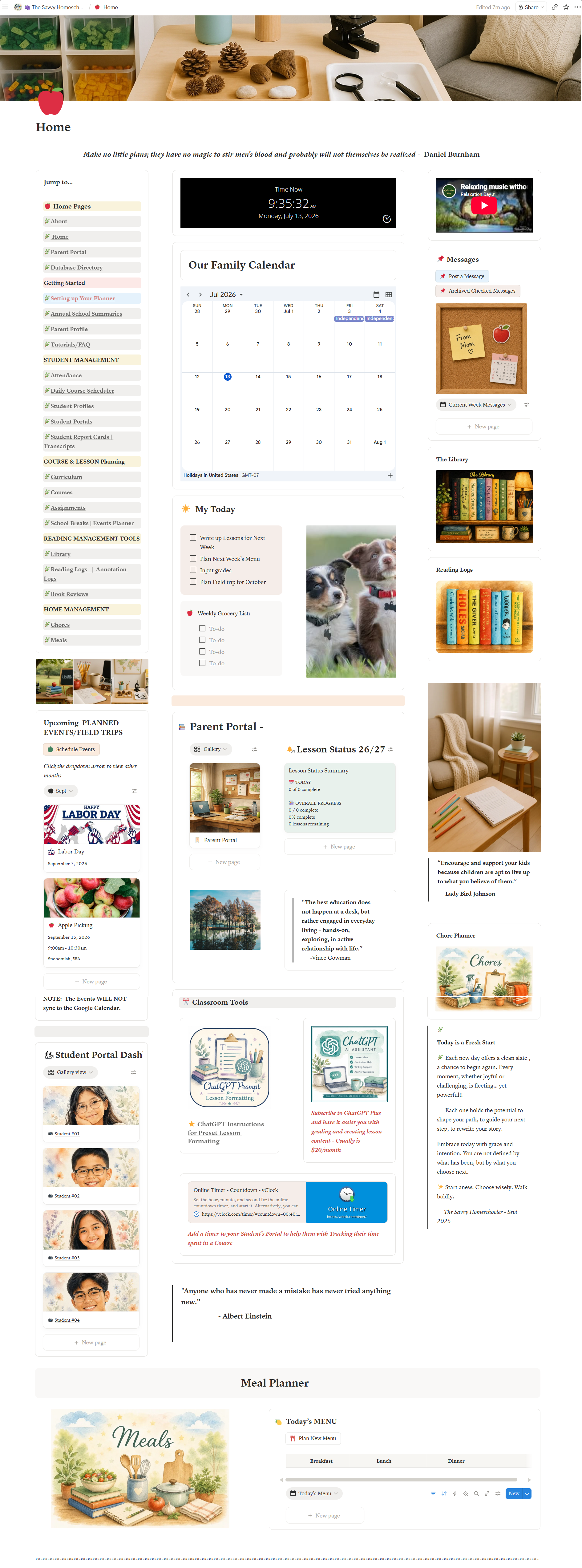 Family Digital Organizer
