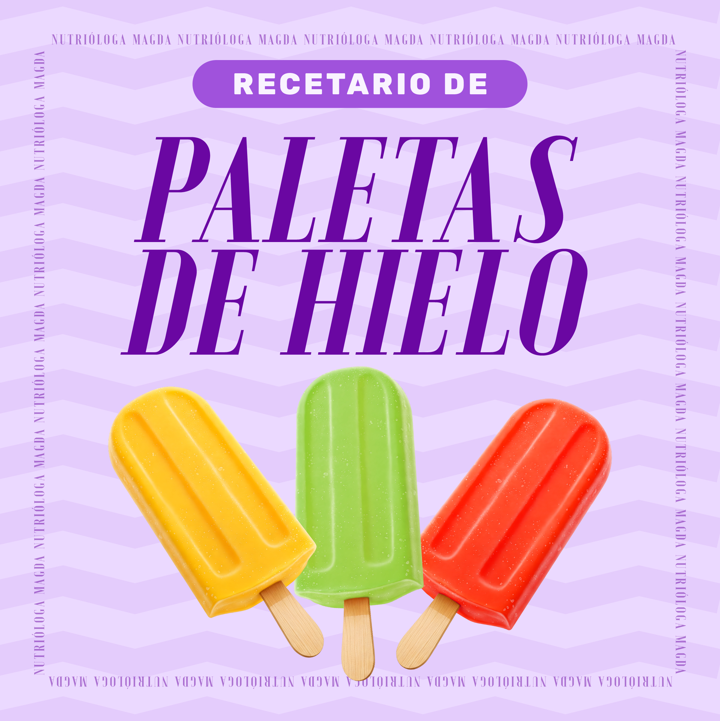 Paletas de hielo saludables