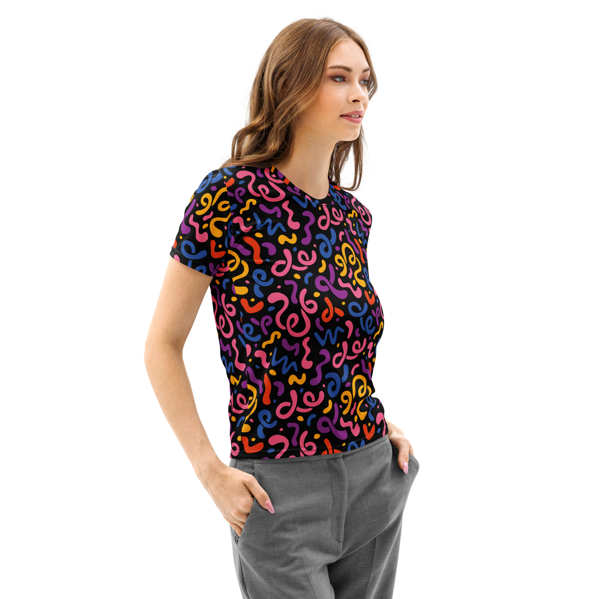 Stylish Colorful Women’s Cotton Crew Neck T-Shirt