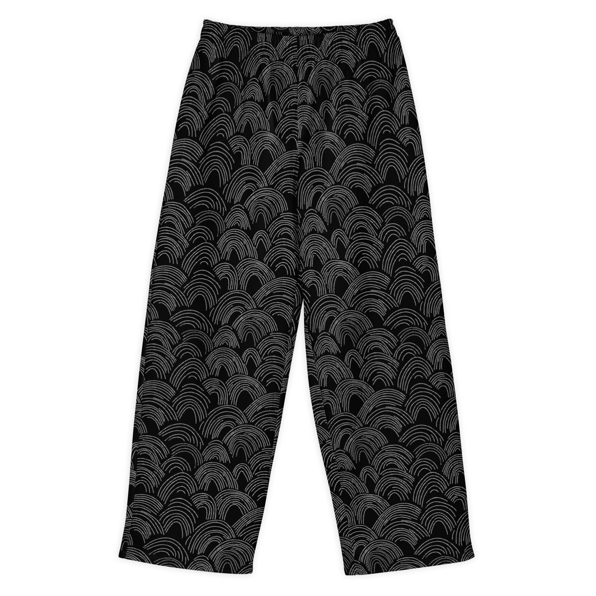 Minimalist Monochrome Unisex Cotton Wide-Leg Pants