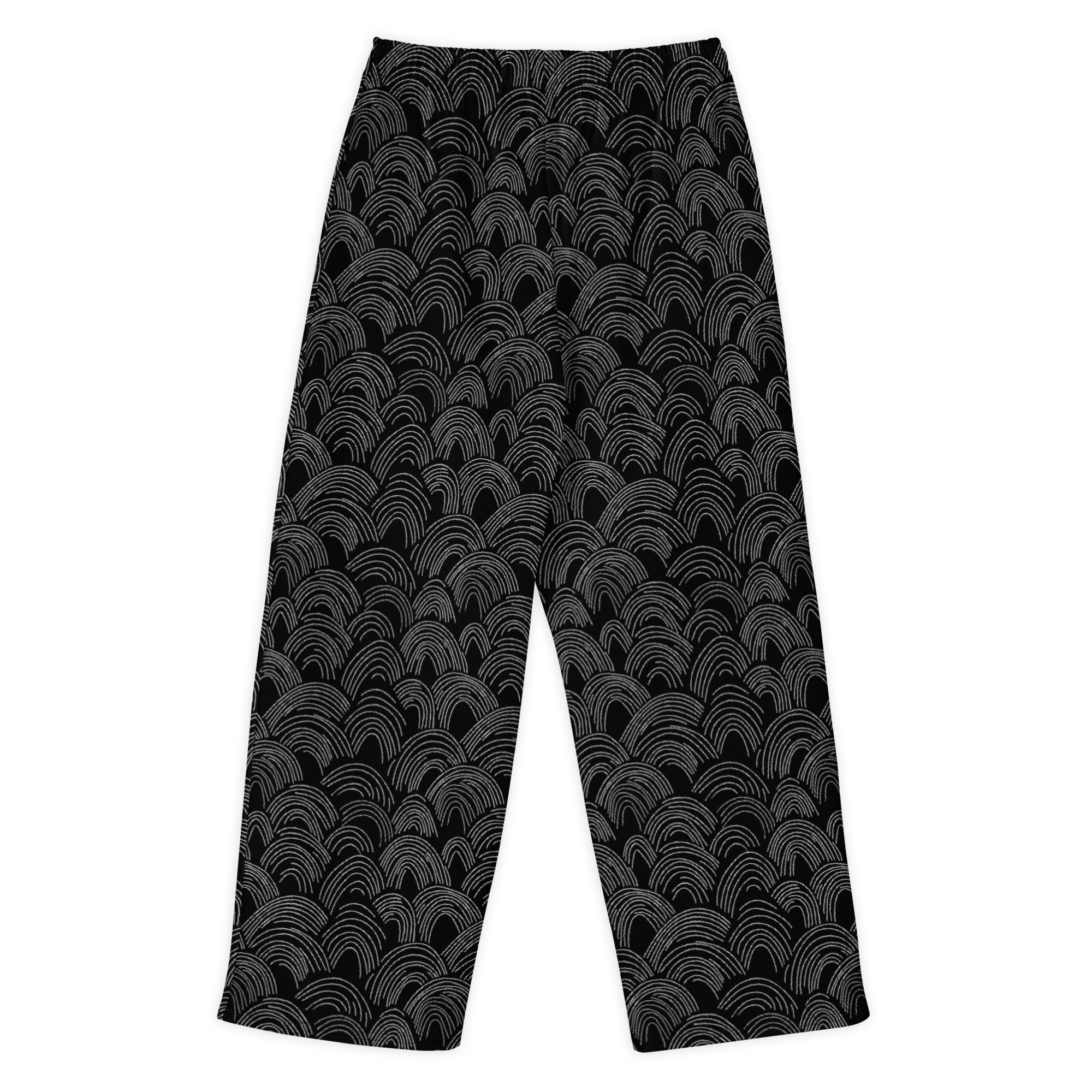 Minimalist Monochrome Unisex Cotton Wide-Leg Pants