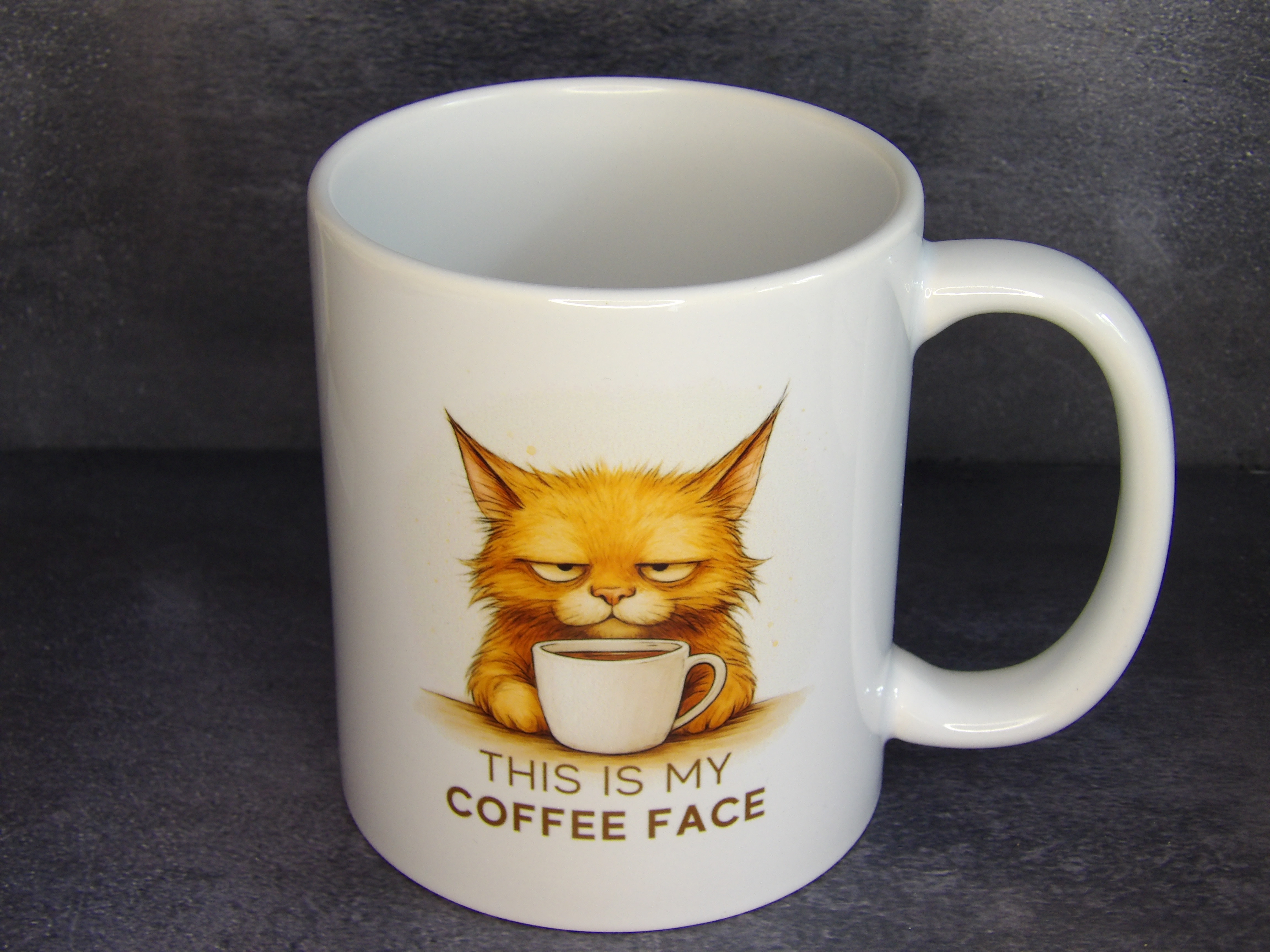 This Is My Coffee Face Cat Mug