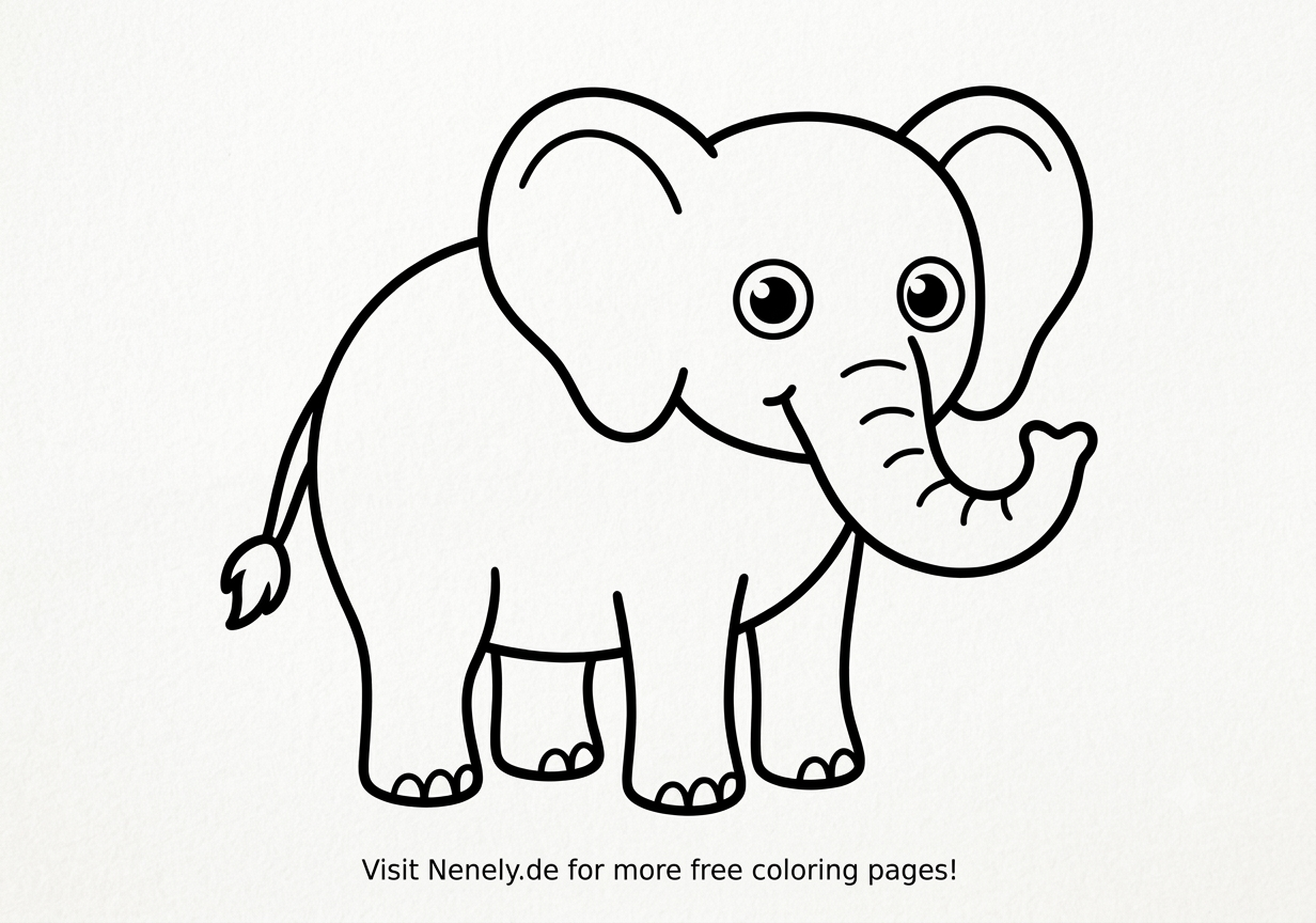 Elephant Coloring Page