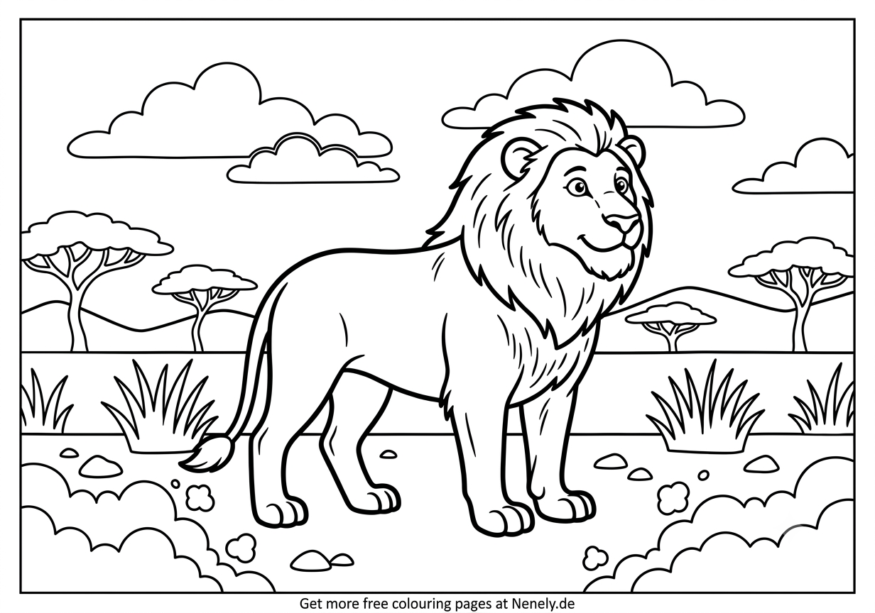 Lion Coloring Page