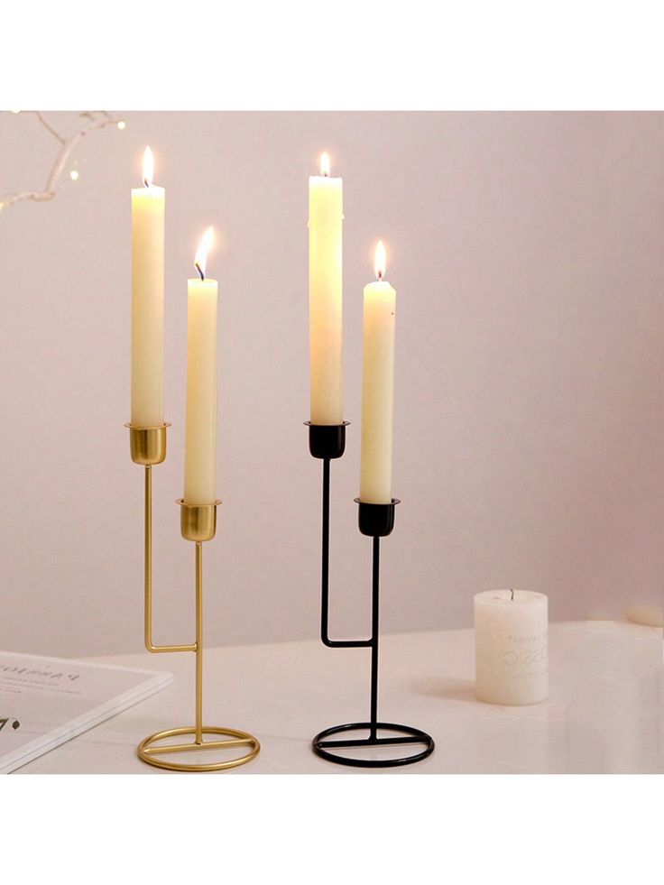 Minimalist Metal Candle Holder 