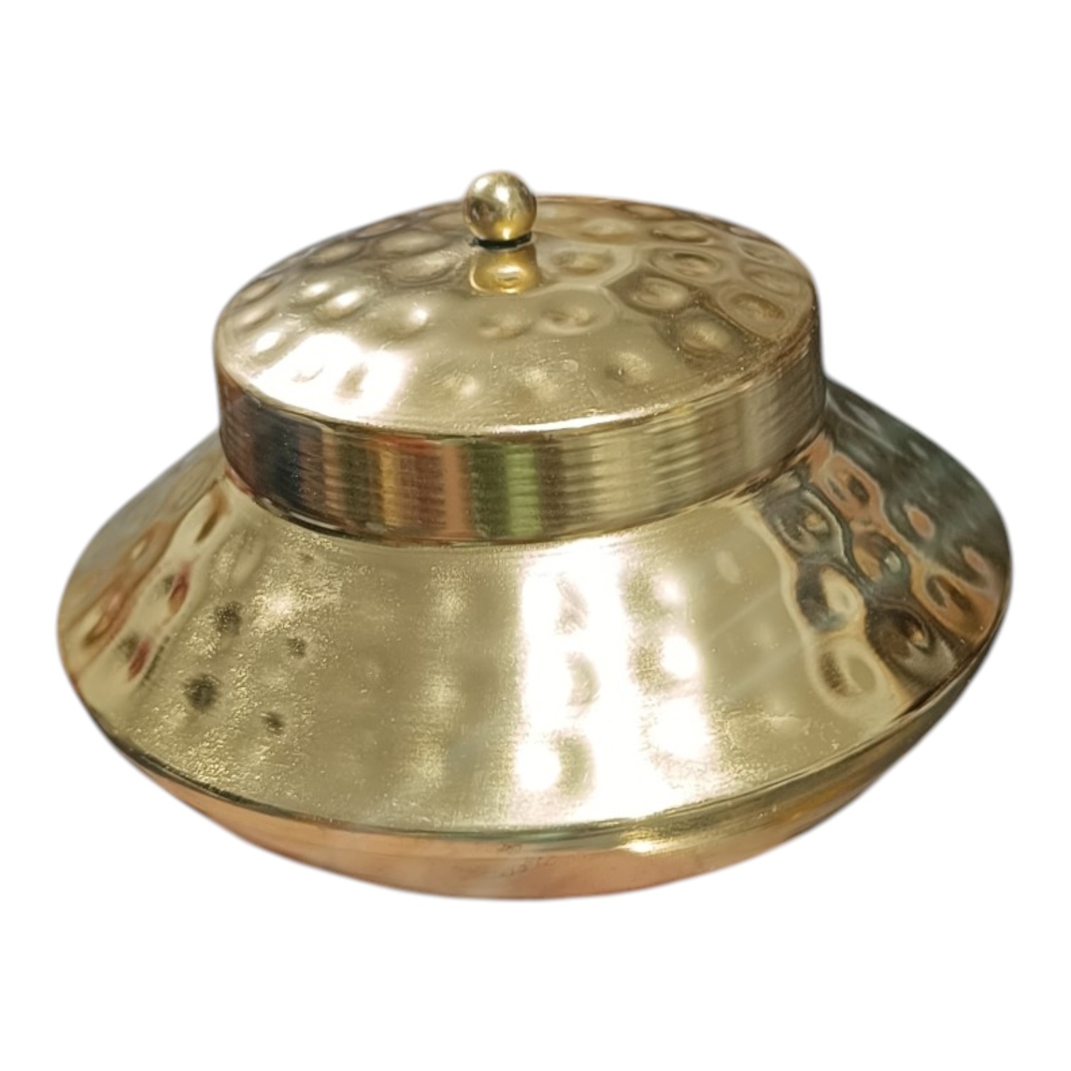 Hammered Brass Storage Container