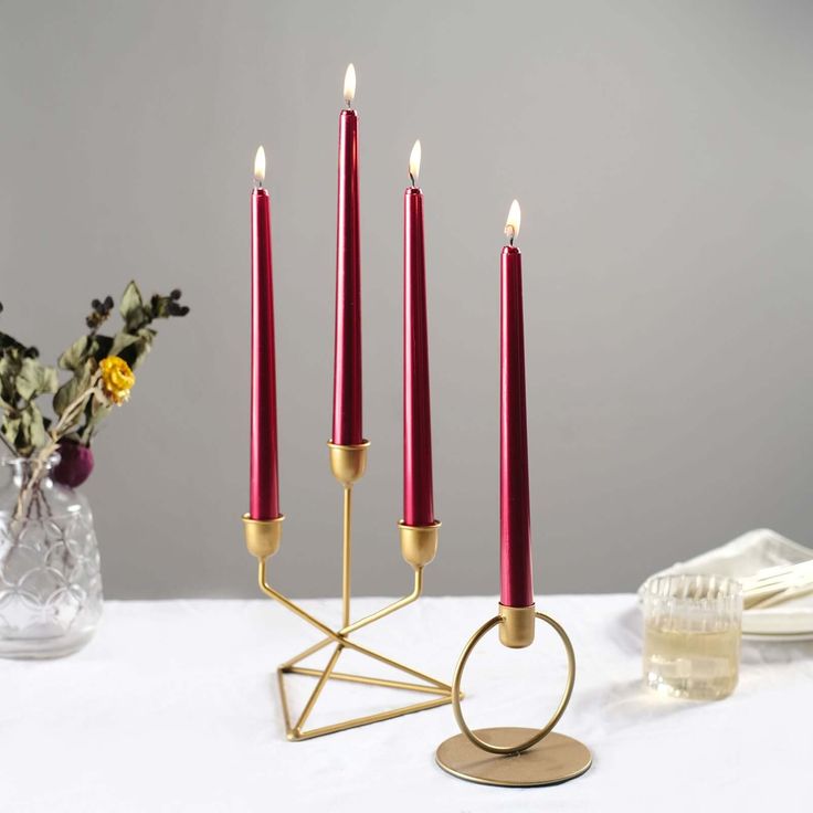 Modern Gold Candle Holder