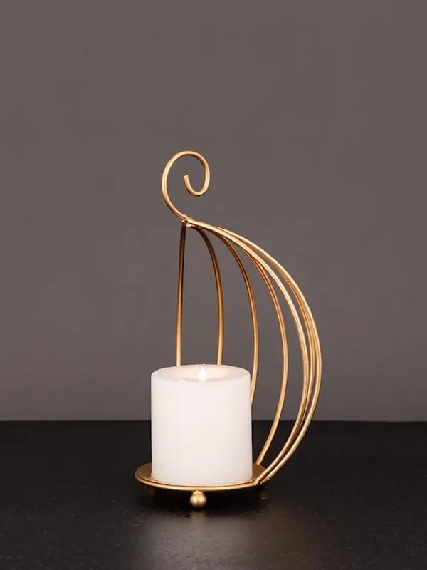 Gold Candle Holder Stand