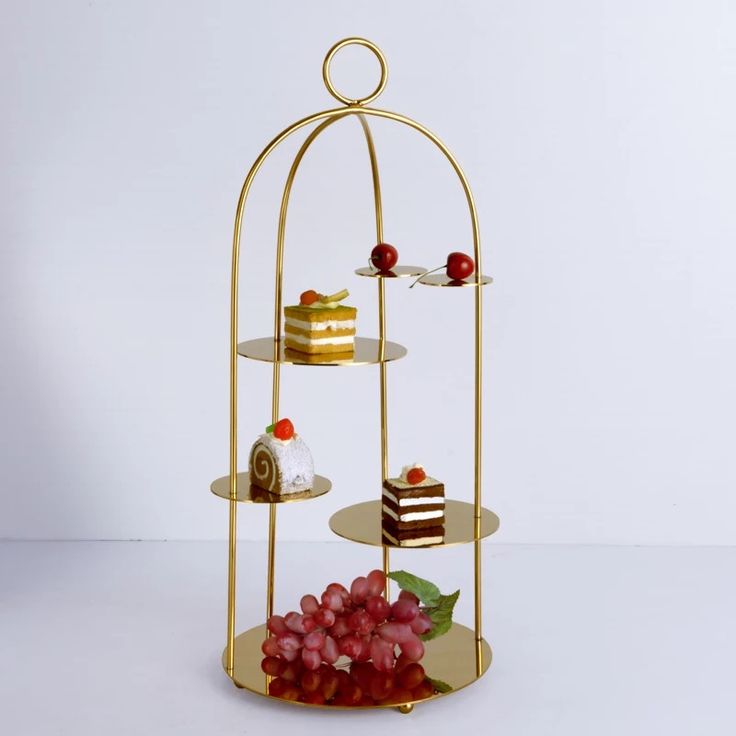 Gold Multi-Tier Dessert Stand