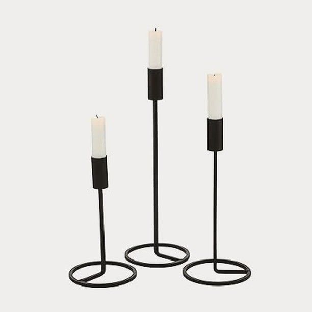 Minimalist Metal Candle Holder Set